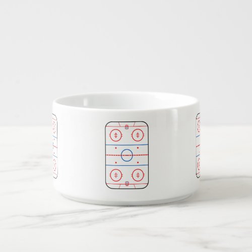 Ice Rink Diagram Hockey Game Graphic Bowl