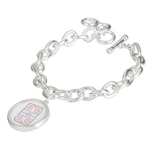 Ice Rink Diagram Hockey Game Graphic Bracelet