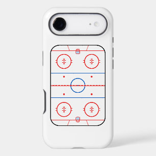 Ice Rink Diagram Hockey Game Graphic iPhone 17 Air Case