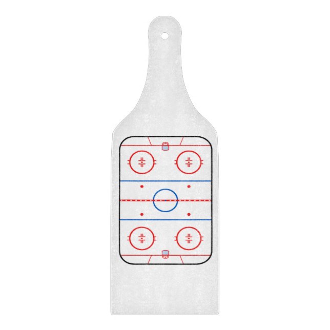 Ice Rink Diagram Hockey Game Graphic Cutting Board (Front)