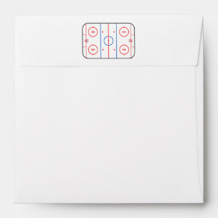 Ice Rink Diagram Hockey Game Graphic Envelope