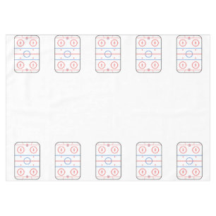 Ice Rink Diagram Hockey Game Style Tablecloth