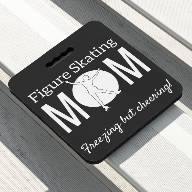 Ice rink seat cushion - Figure skating mom (In Situ)