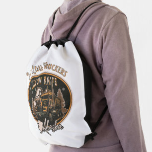 ICE ROAD TRUCKER - ALASKA DRAWSTRING BAG