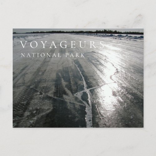 Ice Road Voyageurs National Park MN Postcard
