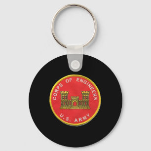 Ice Rocket Hockey Army Corp Of Engineers Keychain