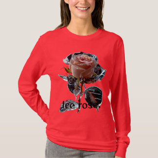 " Ice rose "  Long Sleeve  Designed T-Shirt