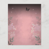 Ice Rose Pink Floral Sweet Sixteen Budget (Back)