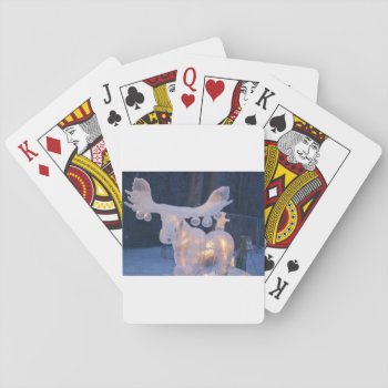 Ice Sculpture Snow Frozen Winter Seasons Weather Playing Cards by Honeysuckle_Sweet at Zazzle