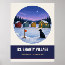 Ice Shanty Village Personalized Lake