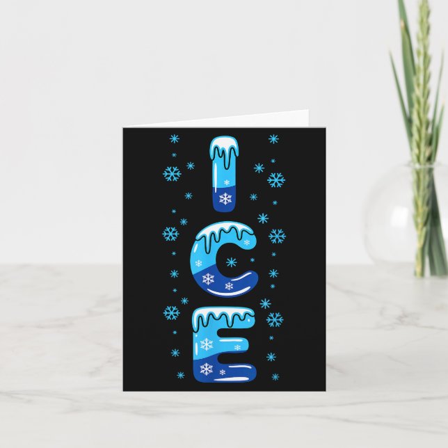 Ice Shirt Adult Kids Men Women Fire And Ice Costum Card (Front)