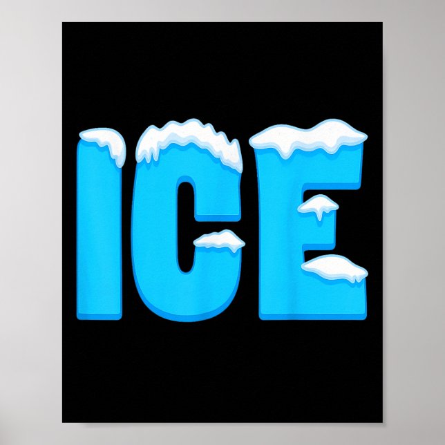 Ice Shirt Adult Kids Men Women Fire And Ice Costum Poster (Front)