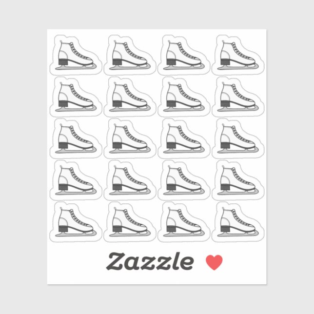 Ice Skate Boots Figure Skating Ice Hockey Planner  Sticker (Sheet)