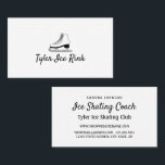 Ice Skate Design, Ice Skater, Ice Skating Coach Business Card<br><div class="desc">Ice Skate Design,  Ice Skater,  Ice Skating Coach Business Cards by The Business Card Store.</div>
