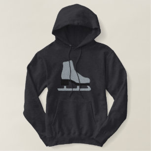 Ice Skate Embroidered Hoodie