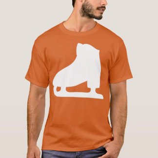 Ice Skate Solid White T-Shirt