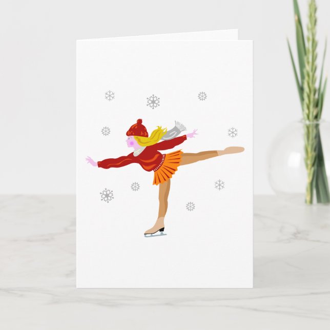 Ice Skater Card (Front)