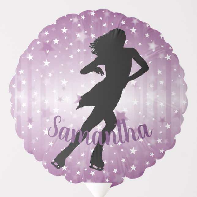 Ice Skater Design Balloon (Front)
