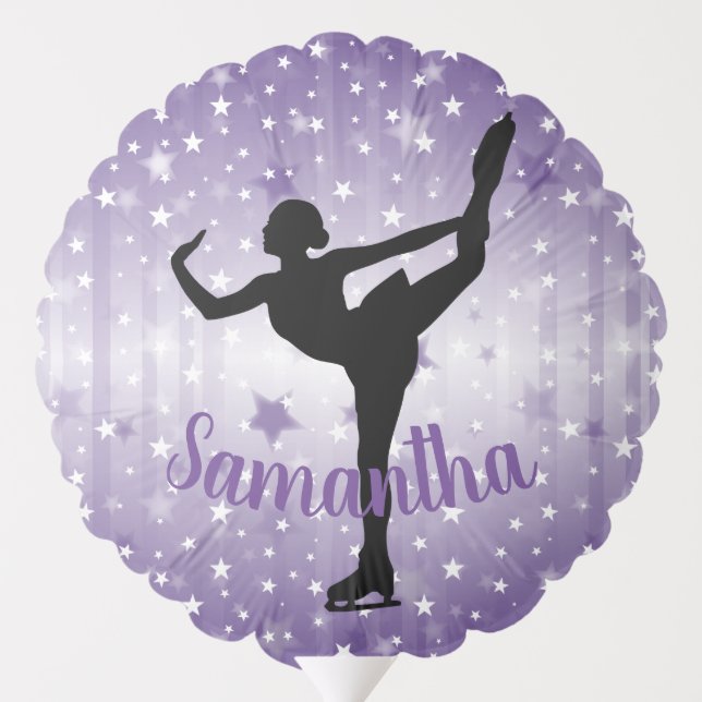Ice Skater Design Balloon (Back)