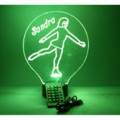 Ice Skater Figure Skate Light Lamp LED Personalize (Front)