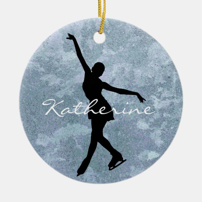 Ice Skater Figure Skater Ornament (Front)