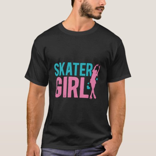 Ice Skater Figure Skaters Skating Themed T_Shirt