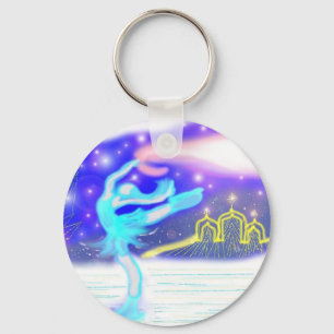 Ice Skater Keychain