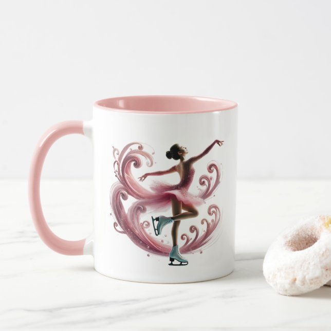 Ice Skater  Mug (With Donut)