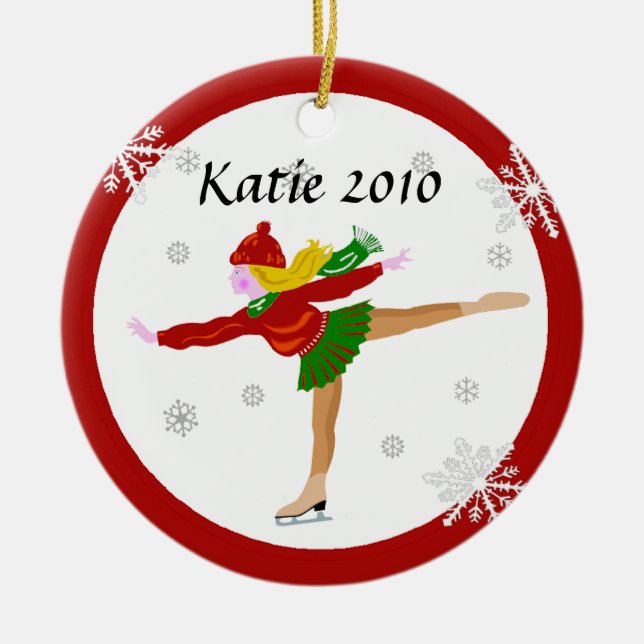Ice Skater Ornament (Front)