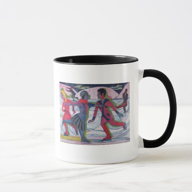 Ice Skaters Mug (Right)