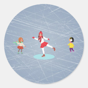 ice skaters' stickers