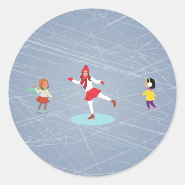 ice skaters' stickers (Front)