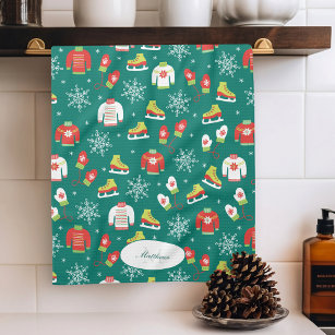 https://rlv.zcache.com/ice_skates_and_snowflakes_teal_monogram_pattern_kitchen_towel-r_804yxq_307.jpg