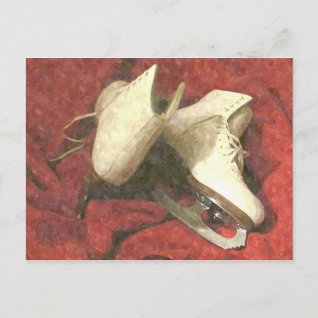 Ice Skates At Rest Postcard (Front)