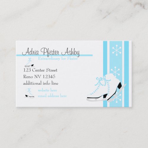 Ice SKates Business Card