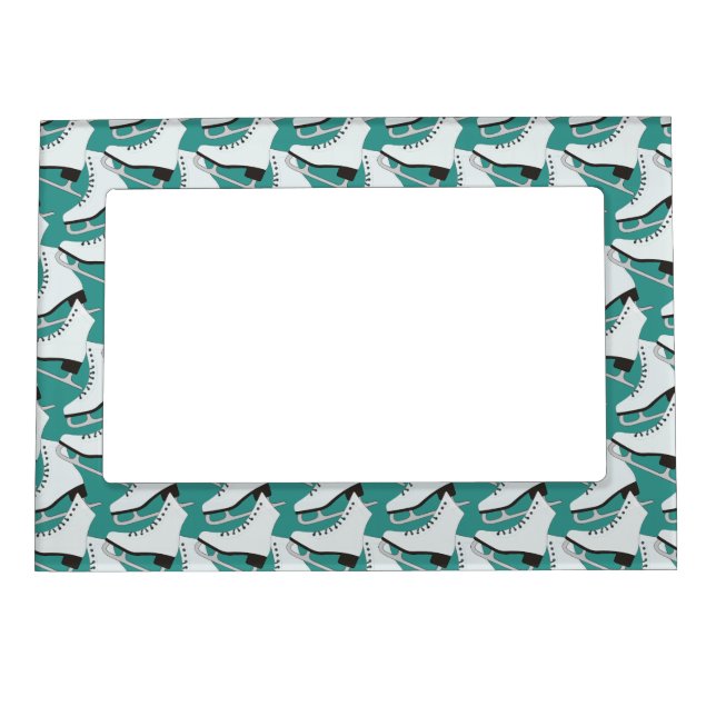 Ice Skates Design Magnetic Photo Frame (Front)