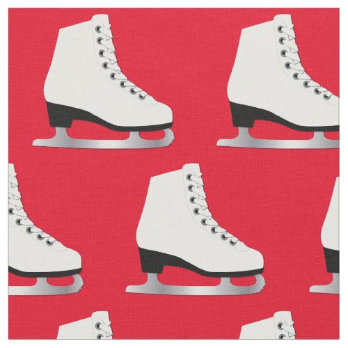 Ice Skates Figure Skating Rink Red Fabric