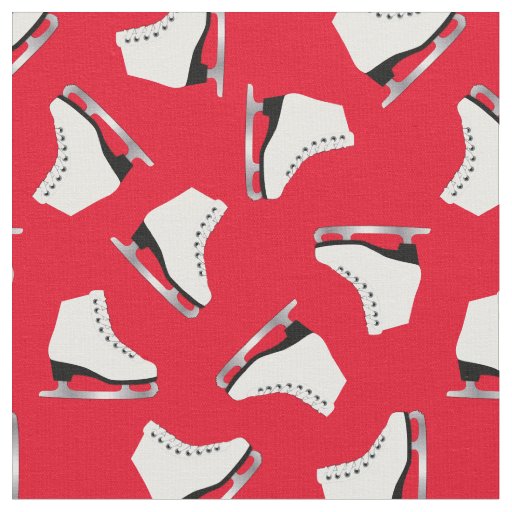 Ice Skates Figure Skating Rink Red Fabric