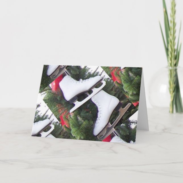 Ice Skates Greeting Card (Front)