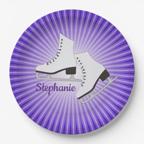 Ice Skates Paper Party Plate