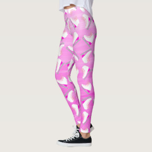 Pink figure skating leggings - Born to ice skate