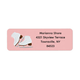 Ice Skates Return Address Label