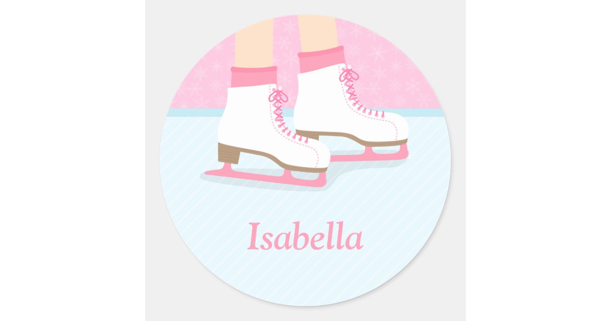 Figure Skating Gifts For Girls Women Men Ice Skate Square Sticker