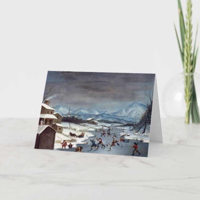 ICE SKATING 1835 HOLIDAY CARD (Front)