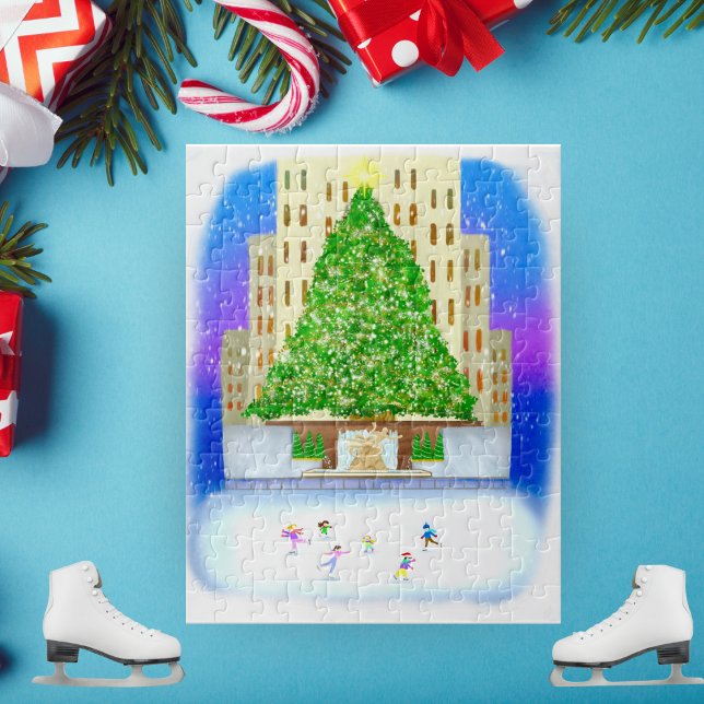 Ice Skating At Rockefeller Center Jigsaw Puzzle (Creator Uploaded)