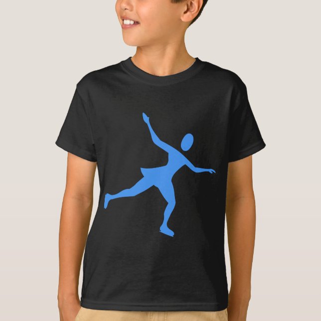 Ice Skating - Baby Blue T-Shirt (Front)