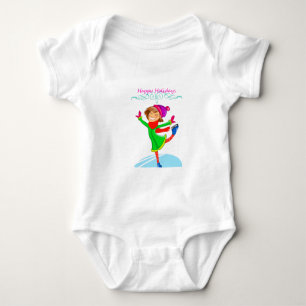 Ice skating baby jersey bodysuit. baby bodysuit