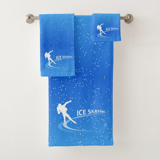 Ice Skating Bath Towel Set (Insitu)