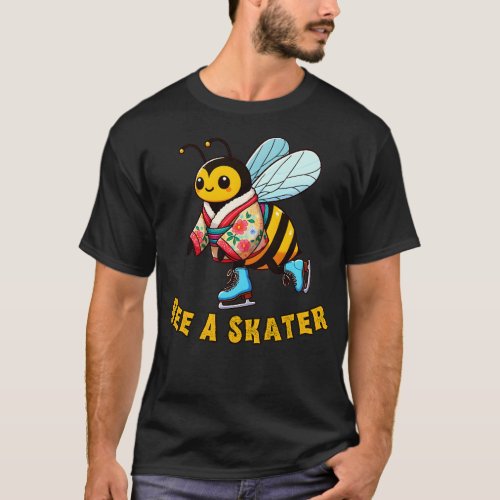 Ice skating bee T_Shirt