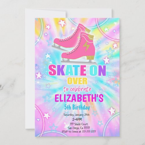Ice Skating Birthday Invitation